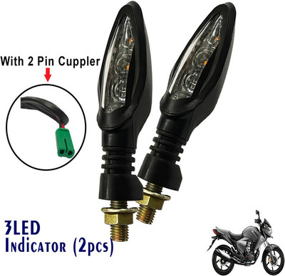 Generox Front, Rear LED Indicator Light for Honda Dazzler(Yellow)