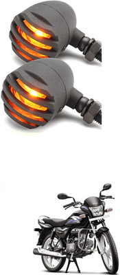LOVMOTO Front, Rear LED Indicator Light for Hero Splendor Plus(Yellow)
