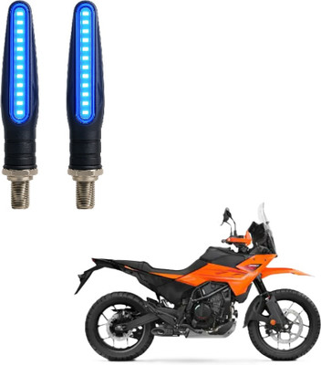 JMA TRADING Front, Rear LED Indicator Light for KTM Universal For Bike(Blue)