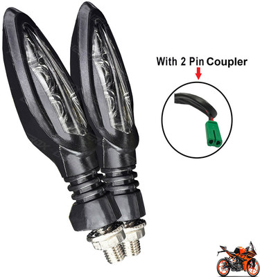 Generox Front, Rear LED Indicator Light for KTM Duke RC 190(Yellow)