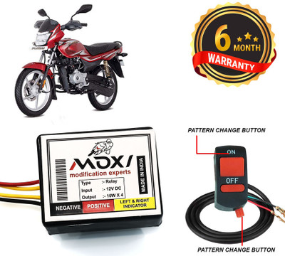 AUTO PEARL Front, Rear Flasher Indicator Light for Bajaj Platina 100