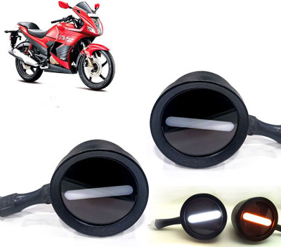 AUTO PEARL Front LED Indicator Light for Hero Karizma(White, Yellow)