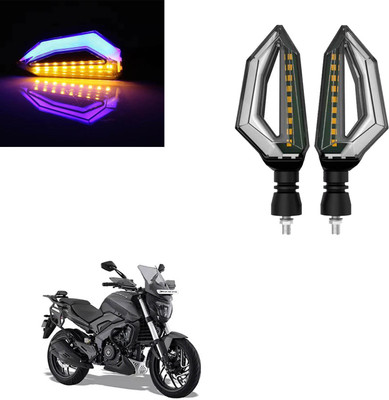 Vagary Front, Rear LED Indicator Light for Bajaj Pulsar 220(Blue, Yellow)