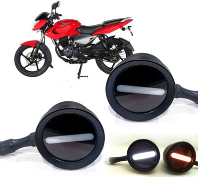 AUTO PEARL Front LED Indicator Light for Bajaj Pulsar 135(White, Yellow)