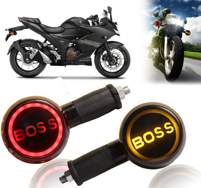 AUTO PEARL Side LED Indicator Light for Suzuki Gixxer(Yellow, Red)