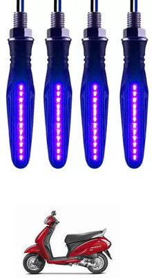 E-Shoppe Front, Rear, Side LED Indicator Light for Honda Activa i(Blue)
