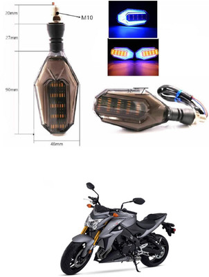 PRTEK Universal High Bright Front Rear Led Side Indicator Turn Signal V1050 Indicator Light Motorbike LED for Suzuki (12 V, 12 W)(GS, Pack of 4)