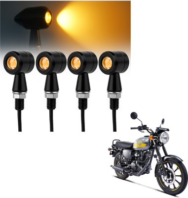 JMA TRADING Front, Rear LED Indicator Light for Kawasaki Universal For Bike(Amber)