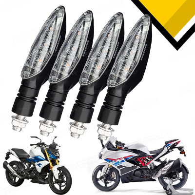 Generox Front, Rear LED Indicator Light for BMW Universal For Bike(Yellow)