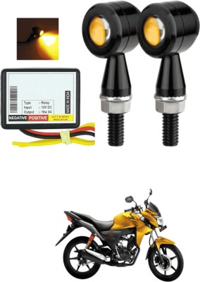 LOVMOTO Front, Rear LED Indicator Light for Honda CB Shine(Yellow)