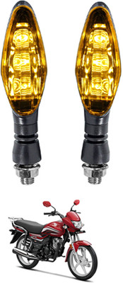 AYW Front, Rear LED Indicator Light for Universal For Bike Universal For Bike(Yellow)