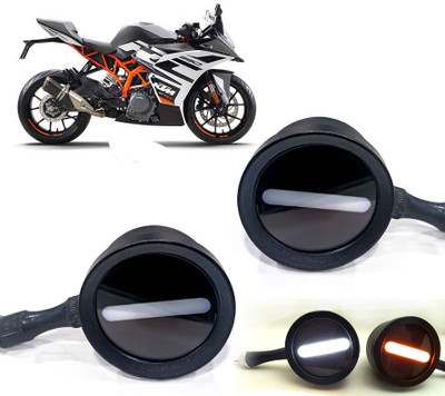 AUTO PEARL Front LED Indicator Light for KTM RC 390(White, Yellow)