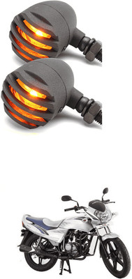 LOVMOTO Front, Rear LED Indicator Light for Mahindra Flyte(Yellow)