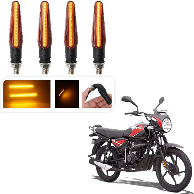 JMA TRADING Front, Rear LED Indicator Light for Bajaj Universal For Bike(Amber)
