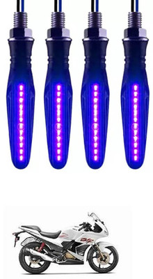 E-Shoppe Front, Rear, Side LED Indicator Light for Hero Karizma ZMR(Blue)