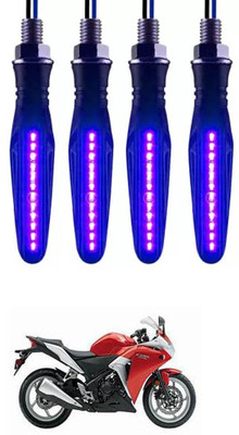 E-Shoppe Front, Rear, Side LED Indicator Light for Honda CBR 250R(Blue)
