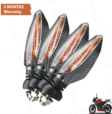 Generox Front, Rear LED Indicator Light for Bajaj Pulsar 200NS(Amber)