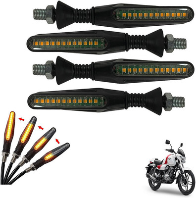 Shopland Front, Rear LED Indicator Light for Bajaj V 150(Yellow)