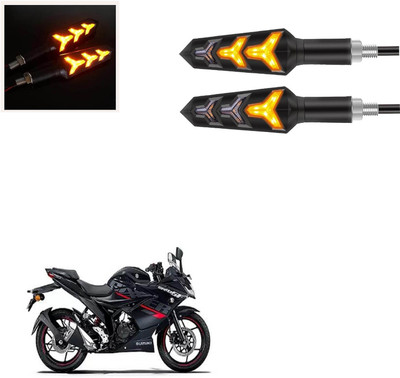 Vagary Front, Rear LED Indicator Light for Suzuki Gixxer(Amber)