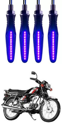 E-Shoppe Front, Rear, Side LED Indicator Light for Hero Universal For Bike(Blue)