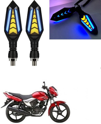 SRPHERE Front, Rear LED Indicator Light for Yamaha Universal For Bike(Amber, Blue)