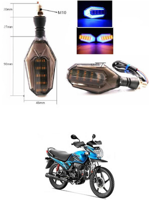 PRTEK Universal High Bright Front Rear Led Side Indicator Turn Signal V1085 Indicator Light Motorbike LED for Mahindra (12 V, 12 W)(Pantero, Pack of 4)
