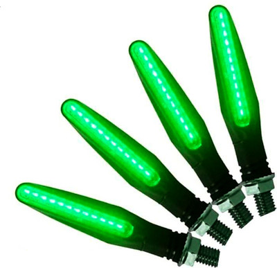 SHOP4U Front, Rear, Side LED Indicator Light for Hero Passion Pro(Green)