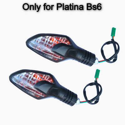 Y retail Front, Rear, Side Halogen Indicator Light for Bajaj Platina 100ES, Platina 100(Orange)