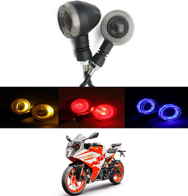 RKPSP Front LED Indicator Light for KTM Universal For Bike(Blue, Yellow, Red)
