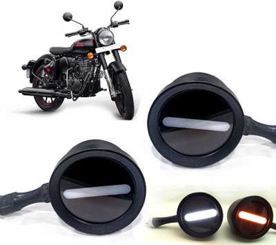 AUTO PEARL Front LED Indicator Light for KTM(White, Yellow)