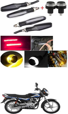 E-Shoppe Front, Rear, Side LED Indicator Light for Bajaj CT 100(Yellow, Blue)
