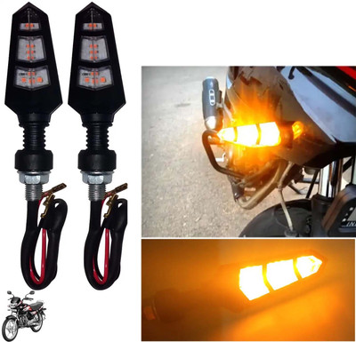 Pious Front, Rear LED Indicator Light for Honda CD deluxe(Amber)