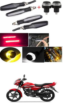 E-Shoppe Front, Rear, Side LED Indicator Light for TVS Phoenix 125(Yellow, Blue)