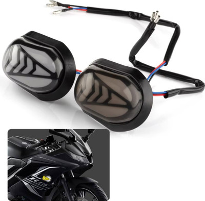 AutoPowerz Front, Rear LED Indicator Light for Universal For Bike Universal For Bike(Yellow, White)