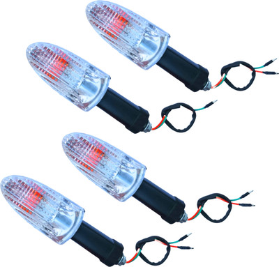 Y retail Front, Rear, Side Halogen Indicator Light for TVS Apache RTR 160, Apache RTR 180(Orange)