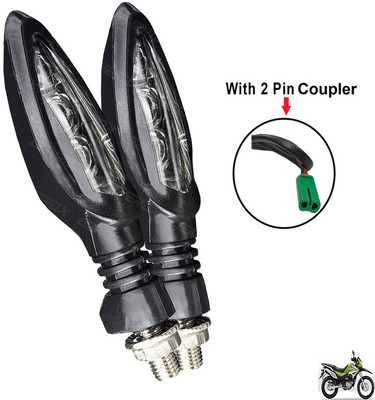 Generox Front, Rear LED Indicator Light for Hero Impulse 223(Yellow)