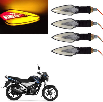 SHOWRIDE Front, Rear LED Indicator Light for Bajaj Discover 100(Red, Yellow)