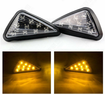 RACER'S EDGE Front, Side LED Indicator Light for Yamaha Universal For Bike, R15, R15 V4(Yellow)