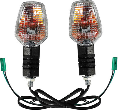 anmol enterprises Front, Rear Halogen Indicator Light for TVS(Orange)