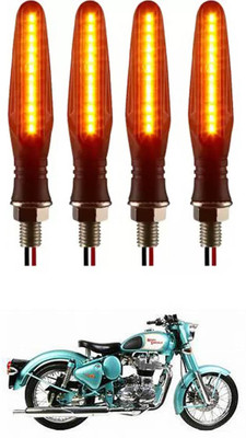 E-Shoppe Front, Rear, Side LED Indicator Light for Royal Enfield Classic 500(Yellow)