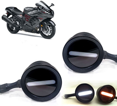 AUTO PEARL Front LED Indicator Light for Kawasaki Ninja(White, Yellow)