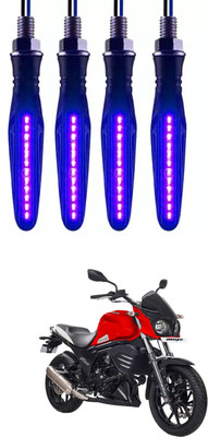 E-Shoppe Front, Rear, Side LED Indicator Light for Mahindra Universal For Bike(Blue)