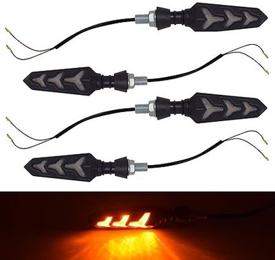 JITU TRADING Side LED Indicator Light for Hero Achiever, Activa, Discover 100 DTS-i, Hunk(Yellow)