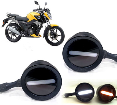 AUTO PEARL Front LED Indicator Light for TVS(White, Yellow)