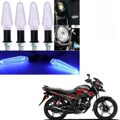 RawatZ Side LED Indicator Light for Honda Universal For Bike(Blue)