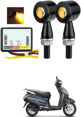LOVMOTO Front, Rear LED Indicator Light for Hero Achiever(Yellow)