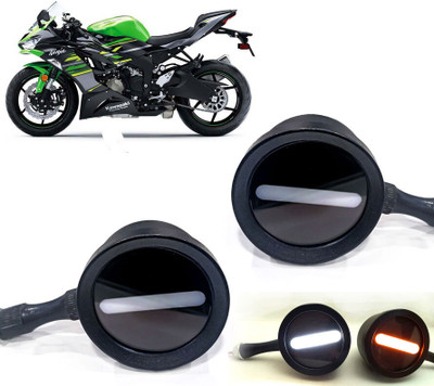 AUTO PEARL Front LED Indicator Light for Kawasaki Ninja(White, Yellow)