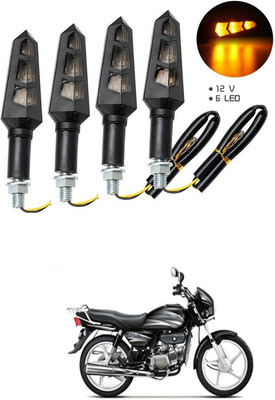 LOVMOTO Front, Rear LED Indicator Light for Hero Splendor Plus(Multicolor)