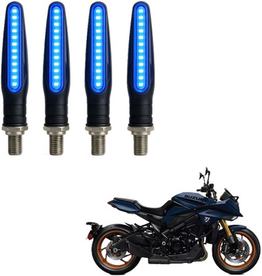 JMA TRADING Front, Rear LED Indicator Light for Suzuki Universal For Bike(Blue)