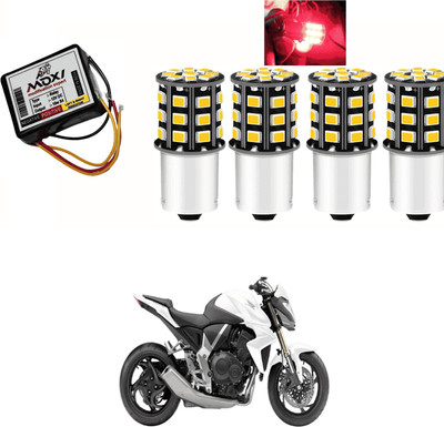 PRTEK Front, Side LED Indicator Light for Honda CB Hornet 160(Red)